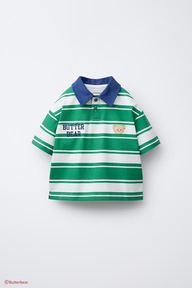 BUTTERBEAR © STRIPED POLO SHIRT