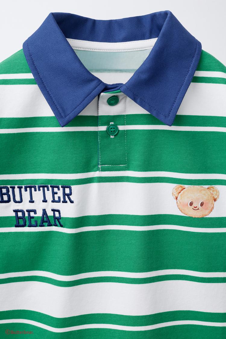 BUTTERBEAR © STRIPED POLO SHIRT