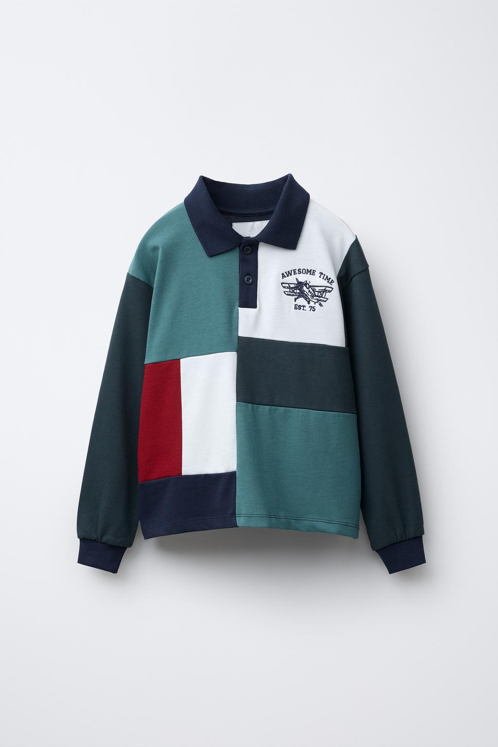 PATCHWORK POLO SHIRT