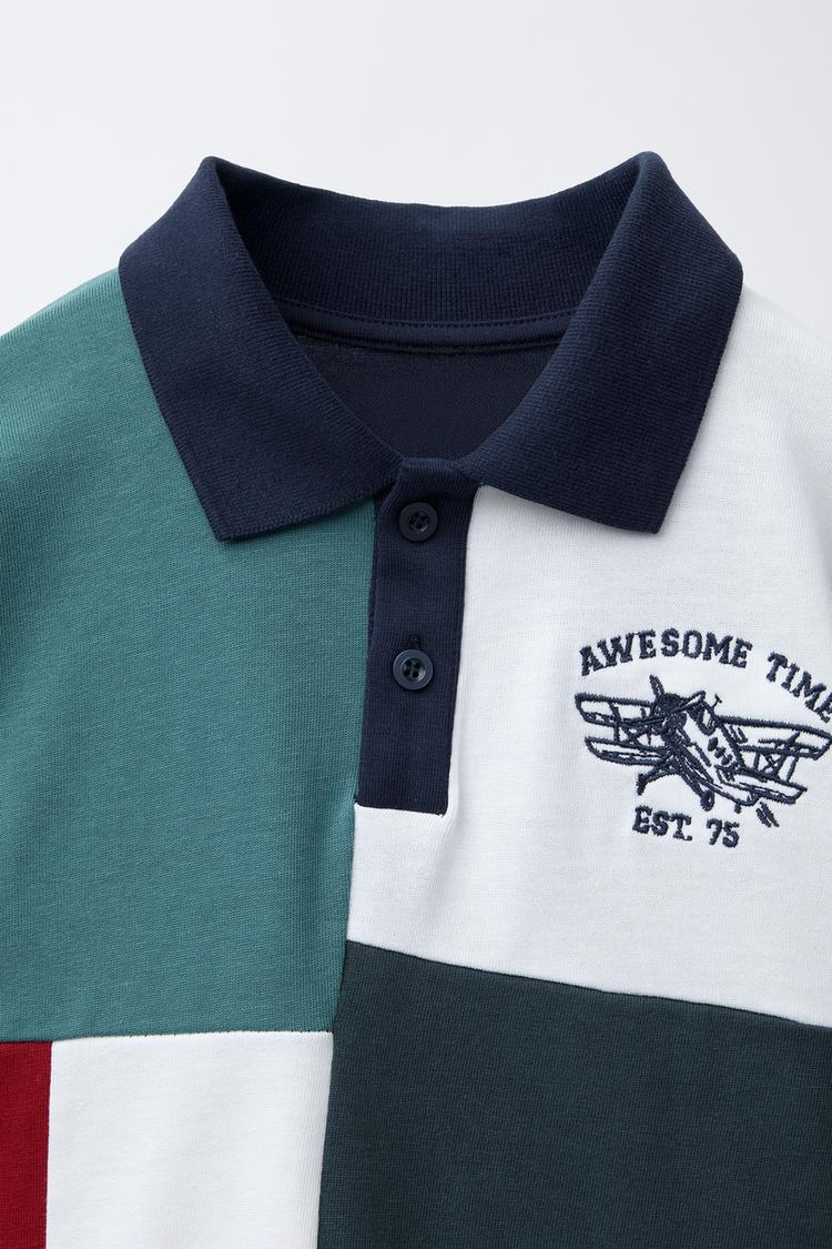 PATCHWORK POLO SHIRT