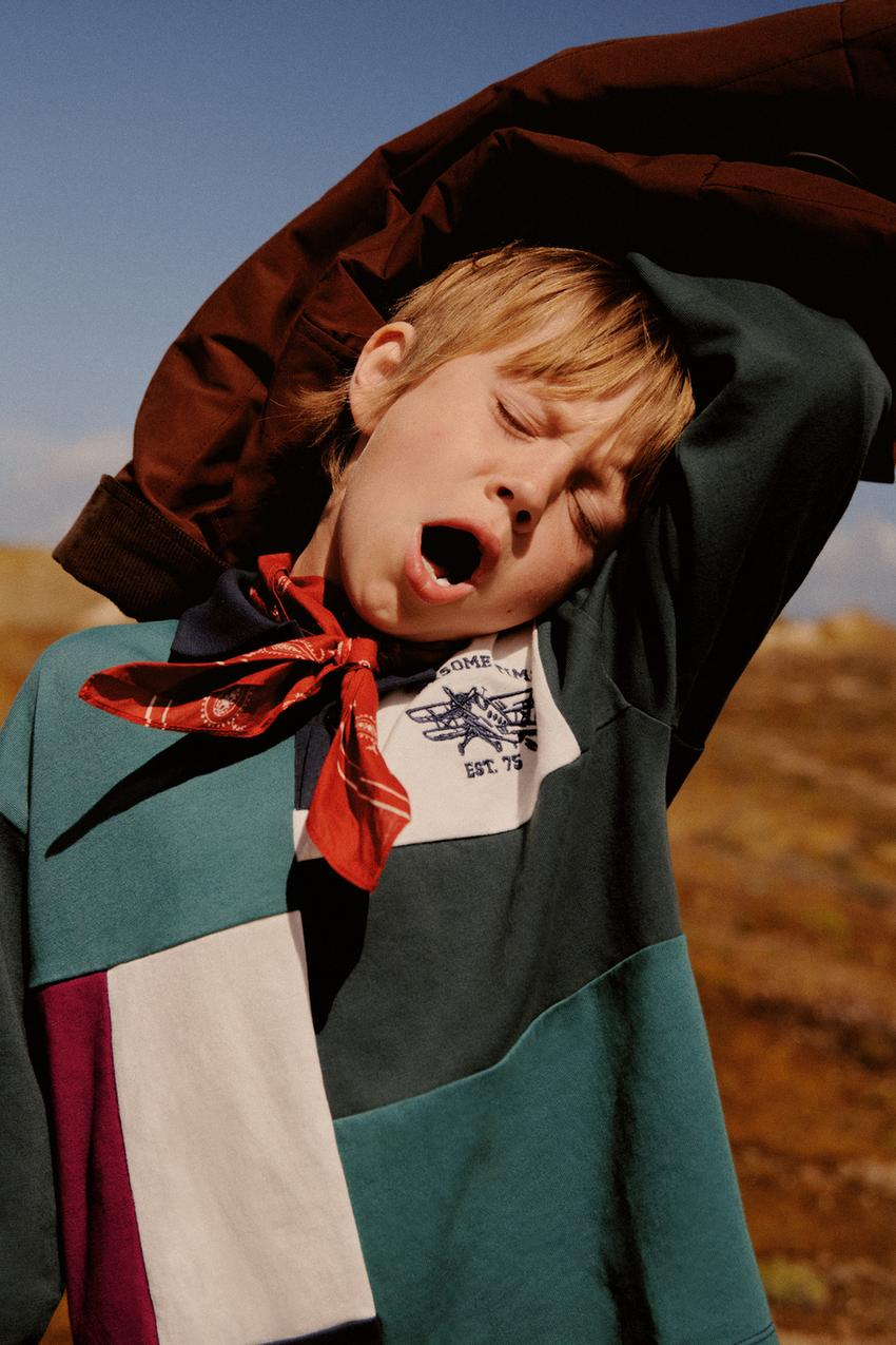 PATCHWORK POLO SHIRT