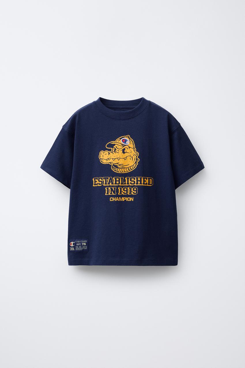 CHAMPION ® X ZARA CROCODILE PRINT T-SHIRT