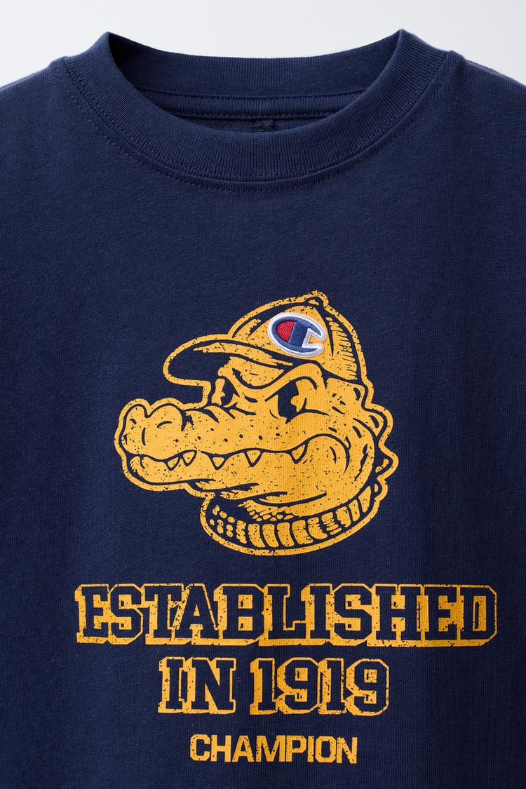 CHAMPION ® X ZARA CROCODILE PRINT T-SHIRT