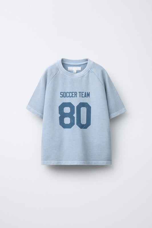 PRINTED RAGLAN SLEEVE T-SHIRT