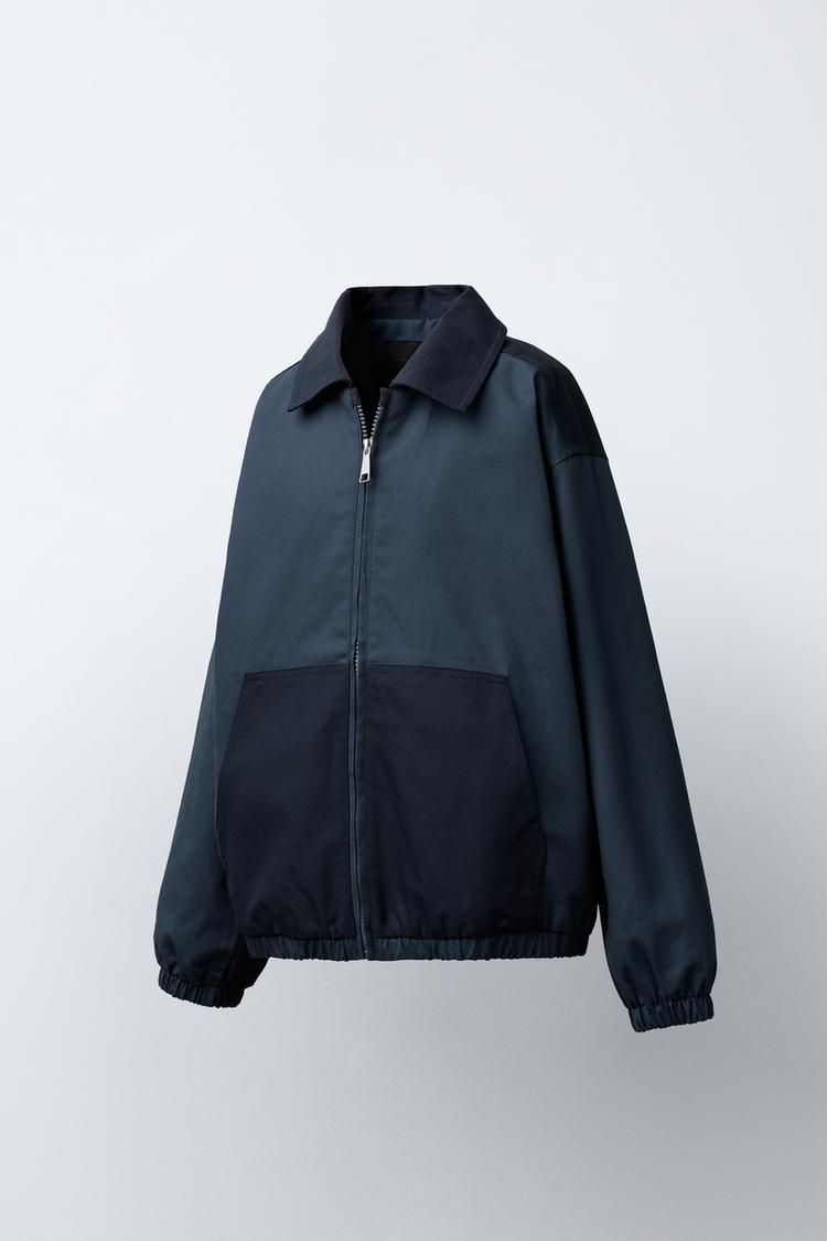 TWILL COLOR BLOCK JACKET