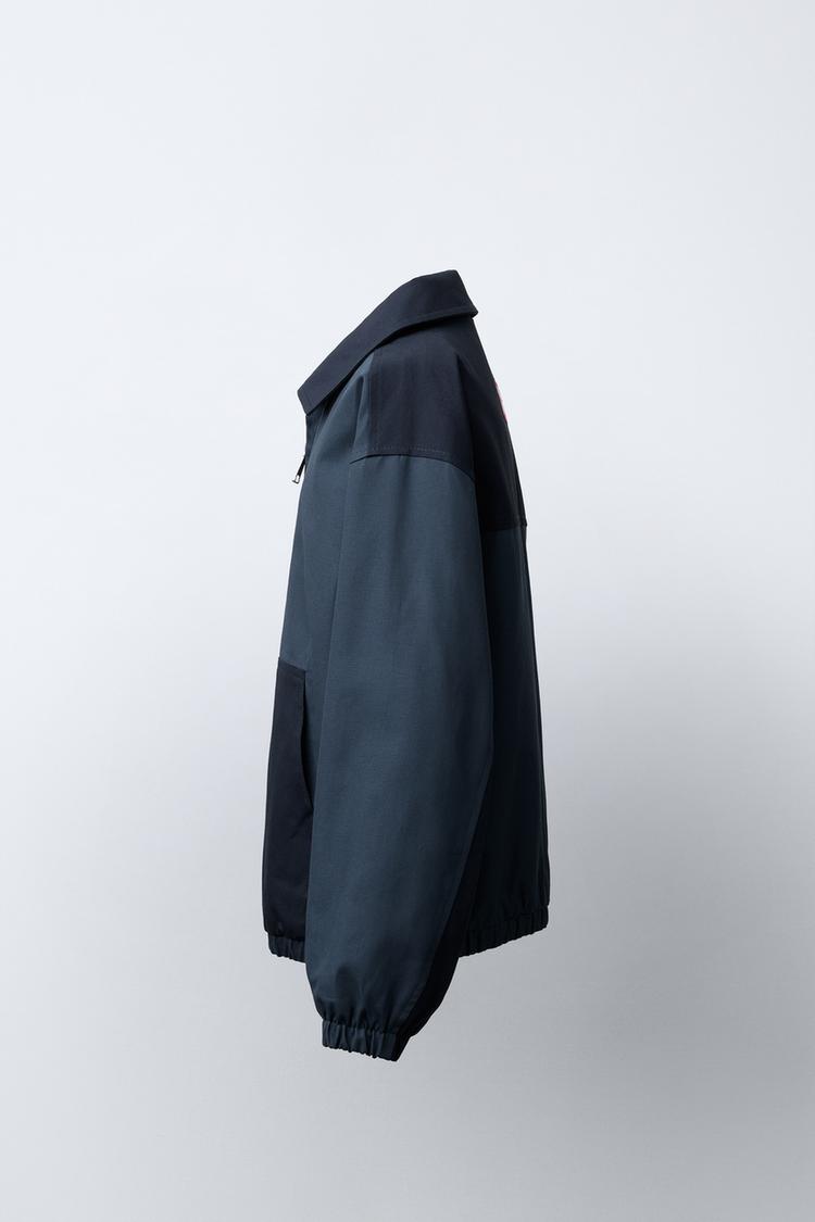 TWILL COLOR BLOCK JACKET