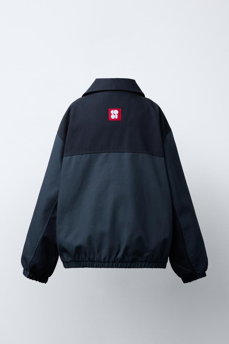 TWILL COLOR BLOCK JACKET