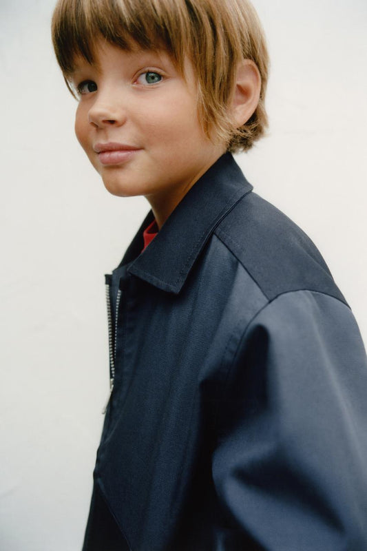 TWILL COLOR BLOCK JACKET