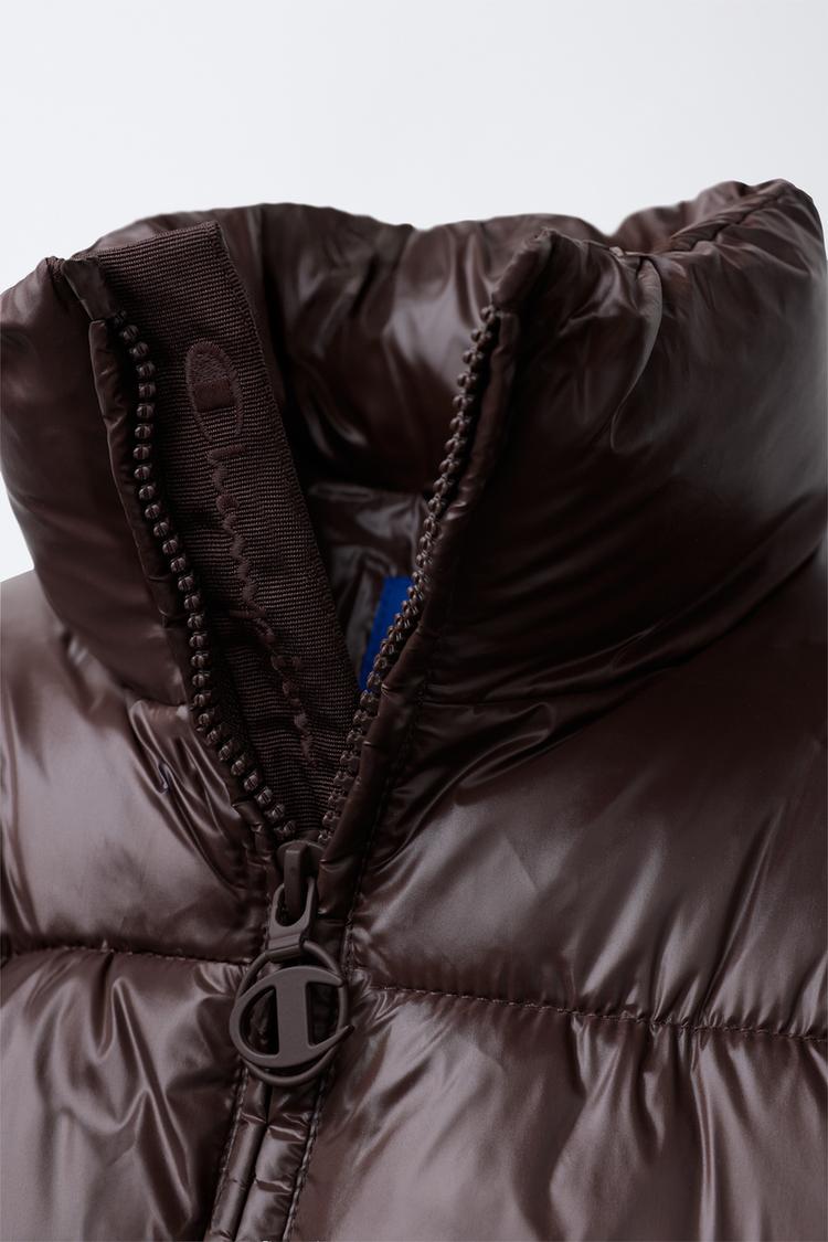 CHAMPION ® X ZARA EMBROIDERED PUFFER JACKET