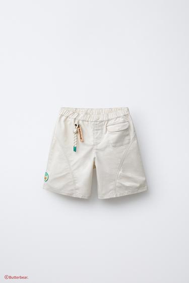 STRETCH STRAIGHT CHARM BUTTERBEAR © BERMUDA SHORTS