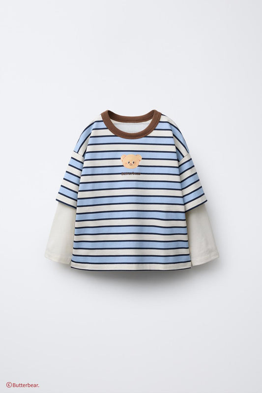 BUTTERBEAR © STRIPED T-SHIRT