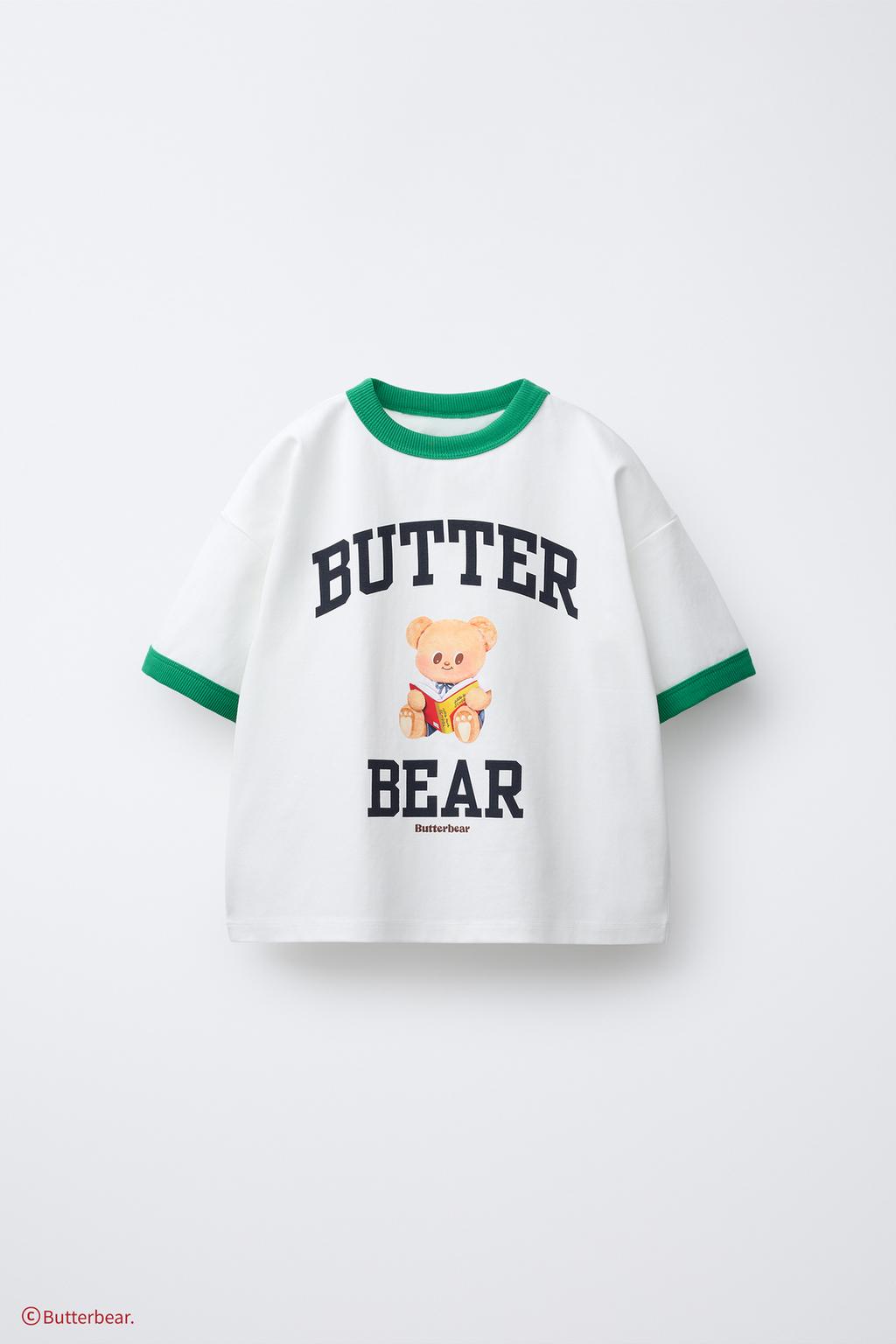 BUTTERBEAR © T-SHIRT WITH TRIM DETAIL