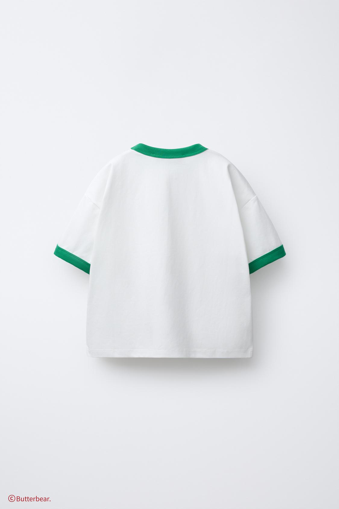 BUTTERBEAR © T-SHIRT WITH TRIM DETAIL