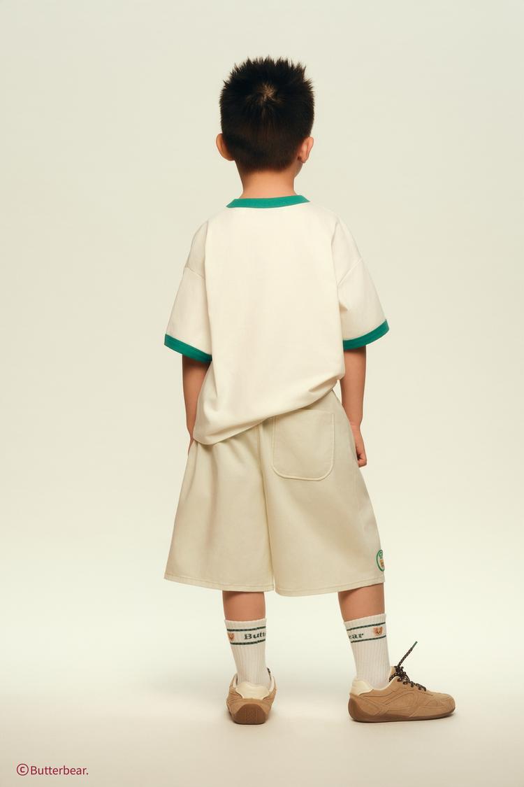 BUTTERBEAR © T-SHIRT WITH TRIM DETAIL